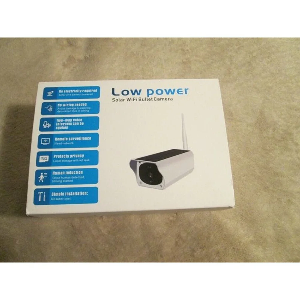 Solar Outdoor Wifi Security Camera New In Box - Picture 4 of 5